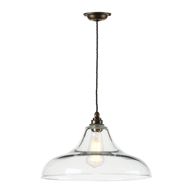 David Hunt Ruskin Pendant Antique Brass –  from Amos Lighting + Home