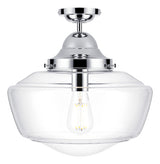 David Hunt Rydal Bathroom Ceiling Light Clear Glass IP44 –  from Amos Lighting + Home