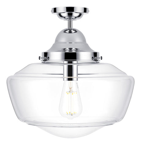 David Hunt Rydal Bathroom Ceiling Light Clear Glass IP44 –  from Amos Lighting + Home