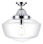 David Hunt Rydal Bathroom Ceiling Light Clear Glass IP44 –  from Amos Lighting + Home