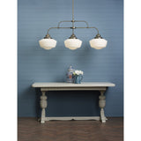 David Hunt Stowe 3 Bar Pendant Antique Brass with Clear Glass –  from Amos Lighting + Home