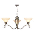 David Hunt Stratford 3LT Pendant Aged Brass & Glass –  from Amos Lighting + Home