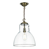 David Hunt Upton Antique Brass Pendant Large –  from Amos Lighting + Home