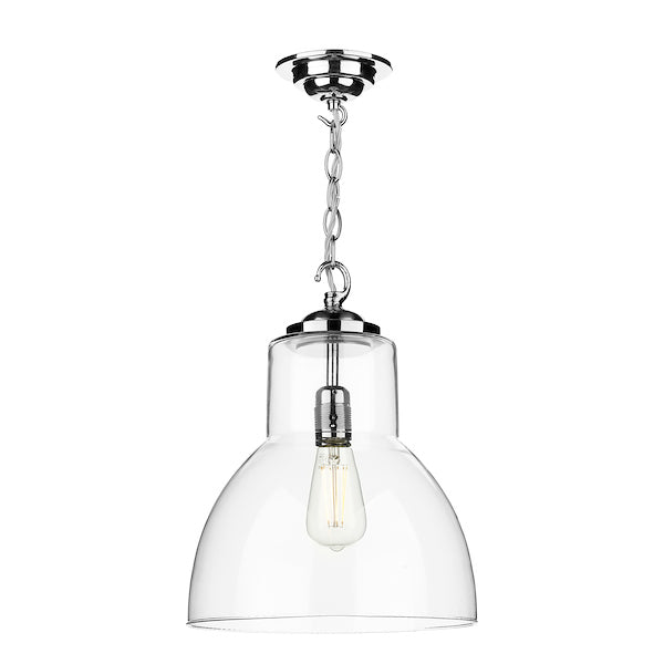 David Hunt Upton Polished Chrome Pendant Large –  from Amos Lighting + Home