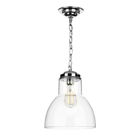 David Hunt Upton Polished Chrome Pendant Small –  from Amos Lighting + Home