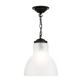 David Hunt Upton Small Black Pendant with Opal Glass –  from Amos Lighting + Home