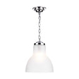 David Hunt Upton Small Chrome Pendant with Opal Glass –  from Amos Lighting + Home