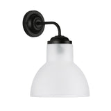 David Hunt Upton Wall Light Black / Opal –  from Amos Lighting + Home