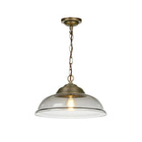 David Hunt Webster Smoked Glass &amp; Antique Brass Pendant –  from Amos Lighting + Home