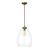 David Hunt Yeovil Single Pendant Aged Brass –  from Amos Lighting + Home