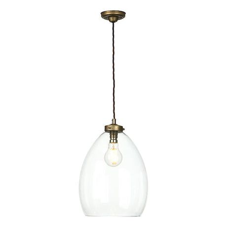 David Hunt Yeovil Single Pendant Aged Brass –  from Amos Lighting + Home