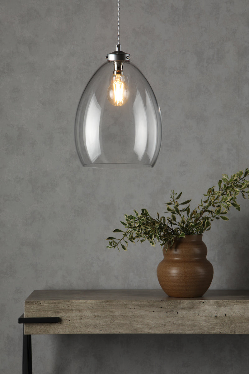 David Hunt Yeovil Single Pendant Aged Silver –  from Amos Lighting + Home