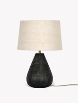 Garden Trading Cleeve Table Lamp Mango Wood, Antique Black