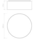 Astro Cambria 380 Interior Ceiling Light White