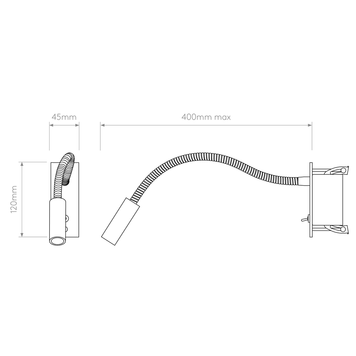 Astro Leo Switched LED Bronze Interior Reading Light