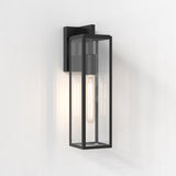 Astro Harvard Lantern Textured Black Outdoor Wall Light