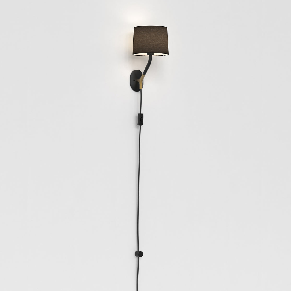 Astro Arbor Plug-In Matt Black Interior Wall Light