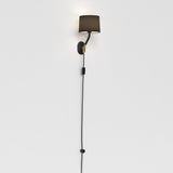 Astro Arbor Plug-In Matt Black Interior Wall Light