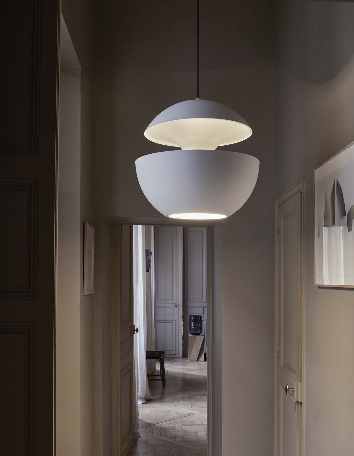 DCW Editions HERE COMES THE SUN 175 Pendant Black & White –  from Amos Lighting + Home