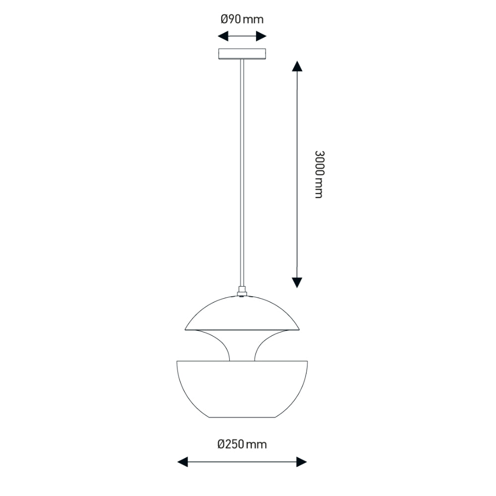 DCW Editions HERE COMES THE SUN 250 Pendant White –  from Amos Lighting + Home