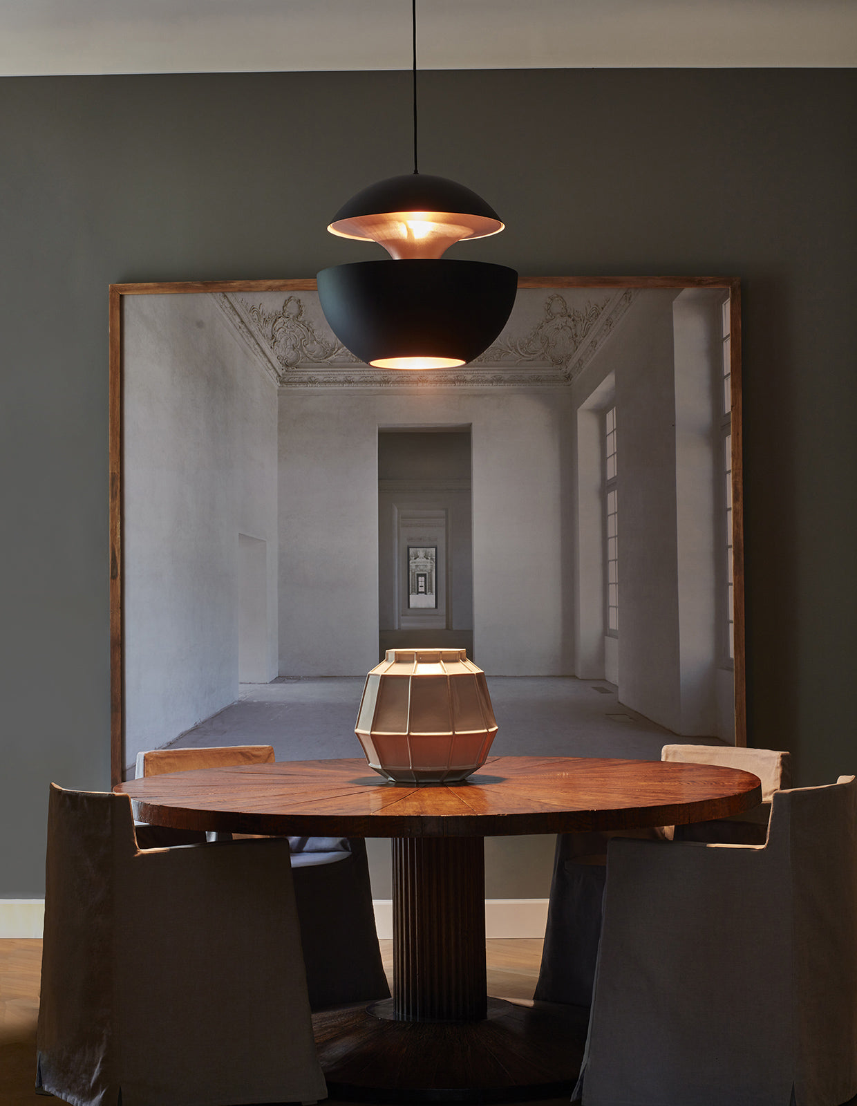 DCW Editions HERE COMES THE SUN 450 Pendant White & Copper – Amos