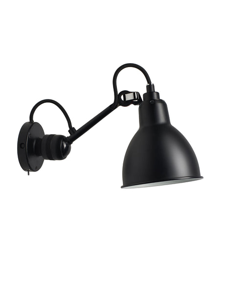 DCW Editions LAMPE GRAS N°304 Black Wall Light Round Shade (Switched) –  from Amos Lighting + Home