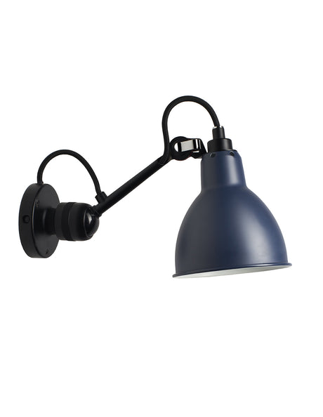 DCW Editions LAMPE GRAS N°304 Blue Wall Light Round Shade –  from Amos Lighting + Home