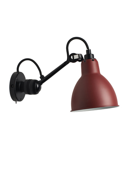 DCW Editions LAMPE GRAS N°304 Red Wall Light Round Shade (Switched) –  from Amos Lighting + Home