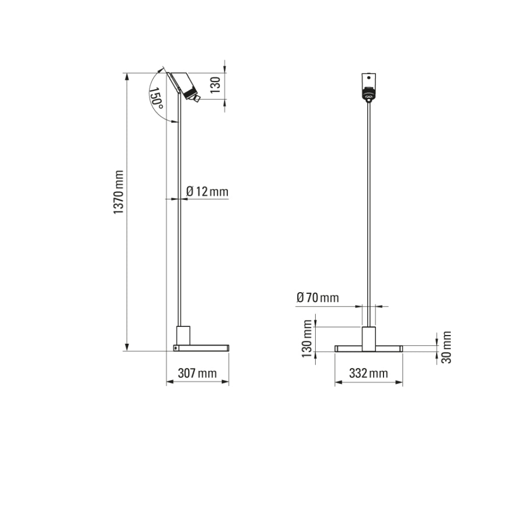 DCW Editions VISION 20/20 LED Floor Lamp Black –  from Amos Lighting + Home