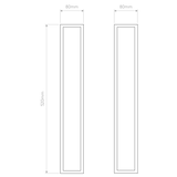 Astro Salerno 520 Textured Black Outdoor Wall Light