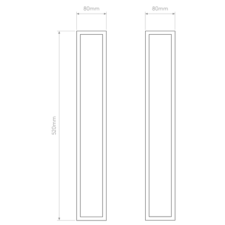 Astro Salerno 520 Textured Black Outdoor Wall Light