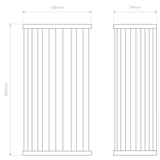 Astro Avignon Square 300 Bronze Interior Wall Light