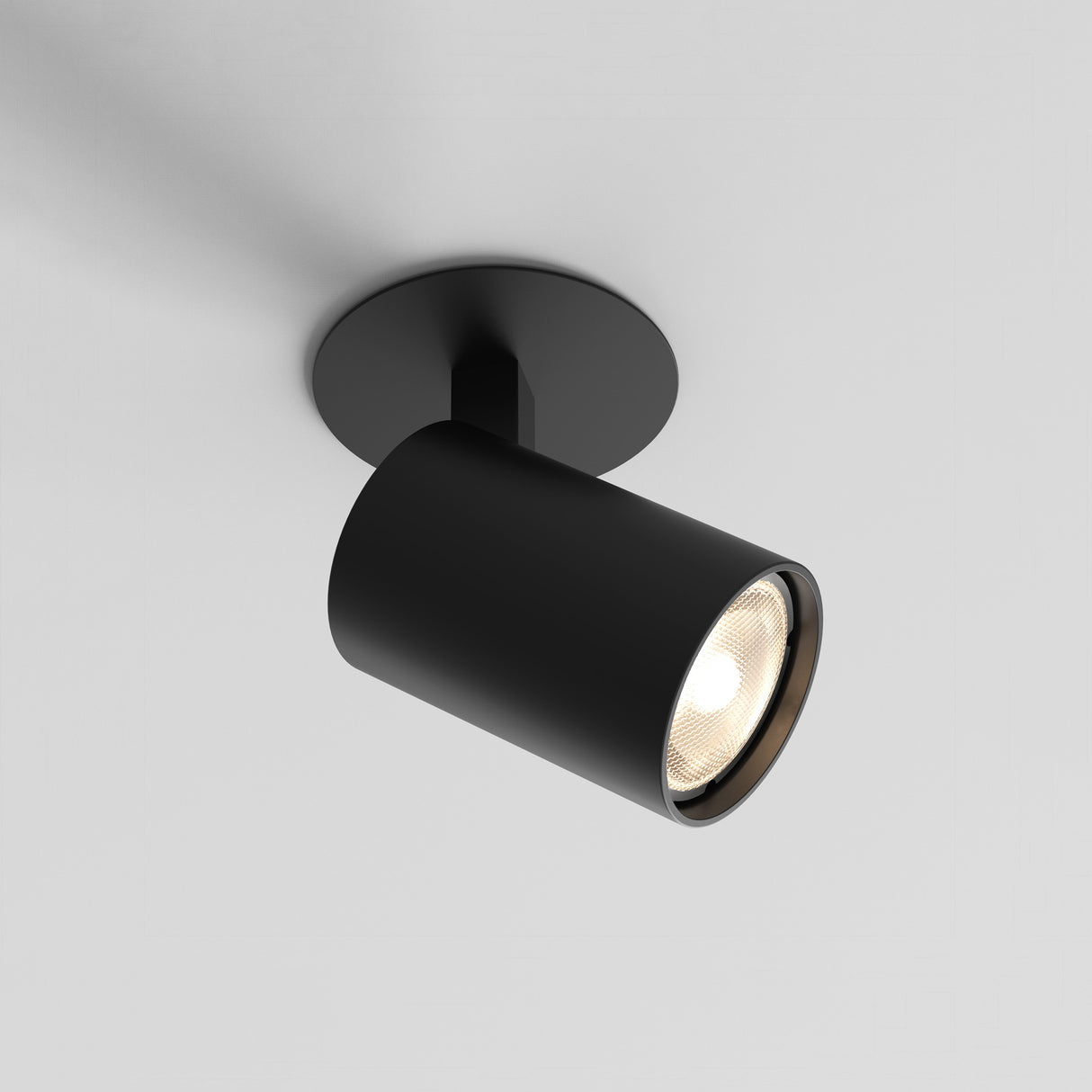 Astro Ascoli Recessed Matt Black Interior Spotlight