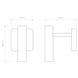 Astro Leda Single Matt Black Interior Reading  Light Base