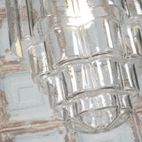 Soho Lighting Glasshouse Nickel Clear Art Deco Pendant Light