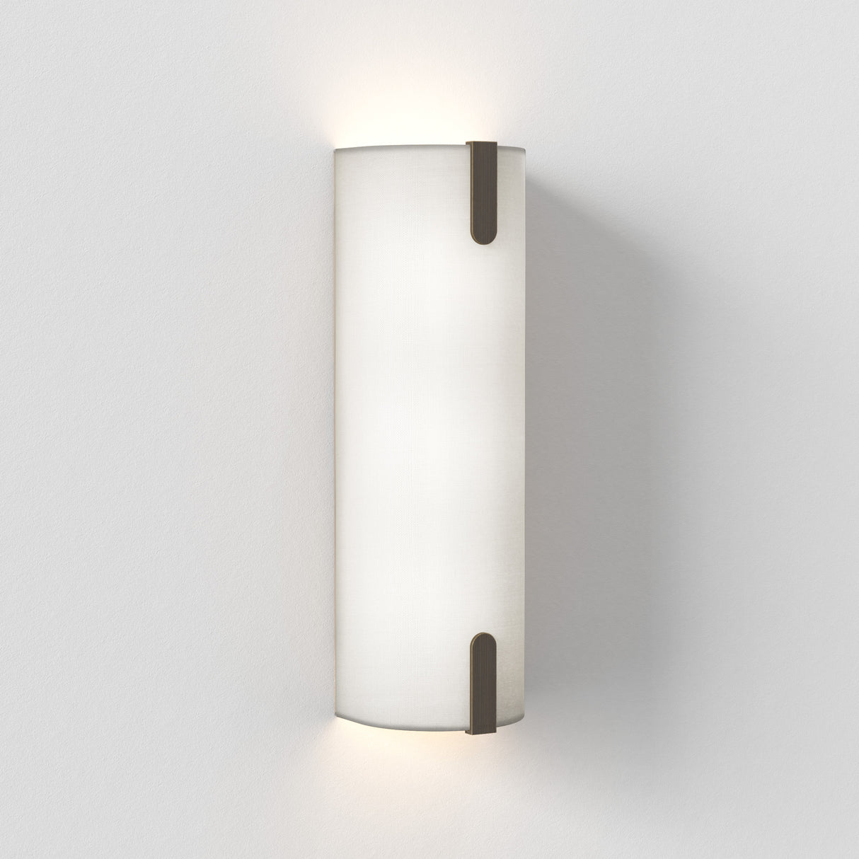 Astro Elba 400 Wall Interior Wall Light White Fabric/Bronze