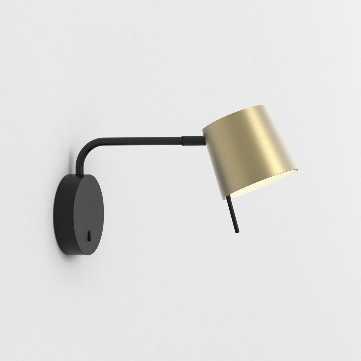 Astro Miura Swing Arm Base Matt Black Interior Wall Light