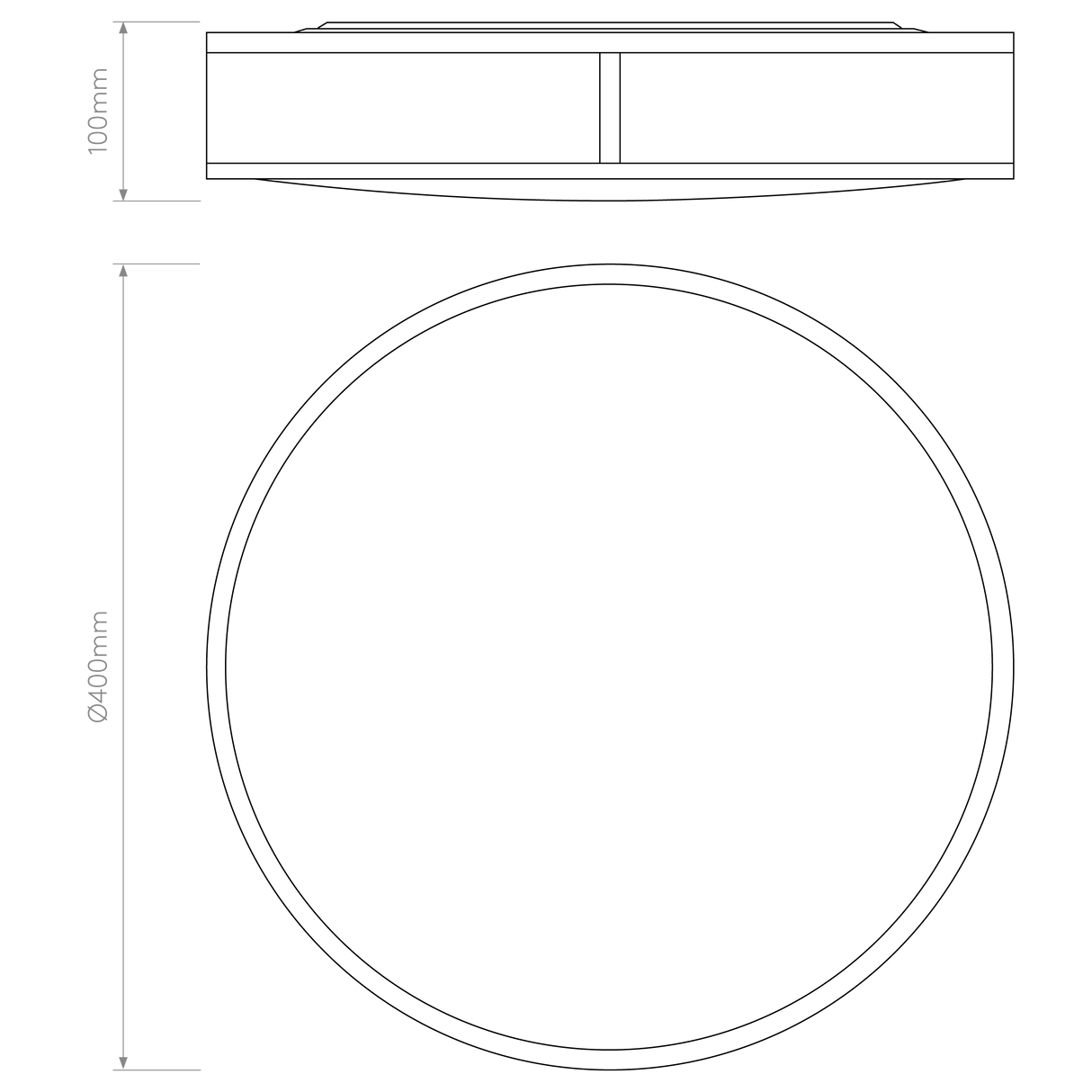 Astro Mashiko 400 Round Polished Chrome Bathroom Ceiling Light