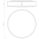 Astro Mashiko 400 Round Polished Chrome Bathroom Ceiling Light