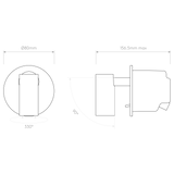 Astro Micro Recess Switched Matt White Interior Reading Light