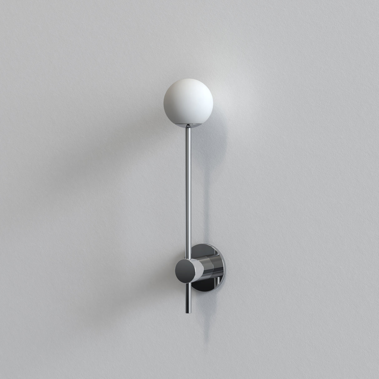 Astro Orb Single Polished Chrome Bathroom Wall Light