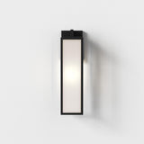 Astro Harvard Lantern Textured Black Outdoor Wall Light