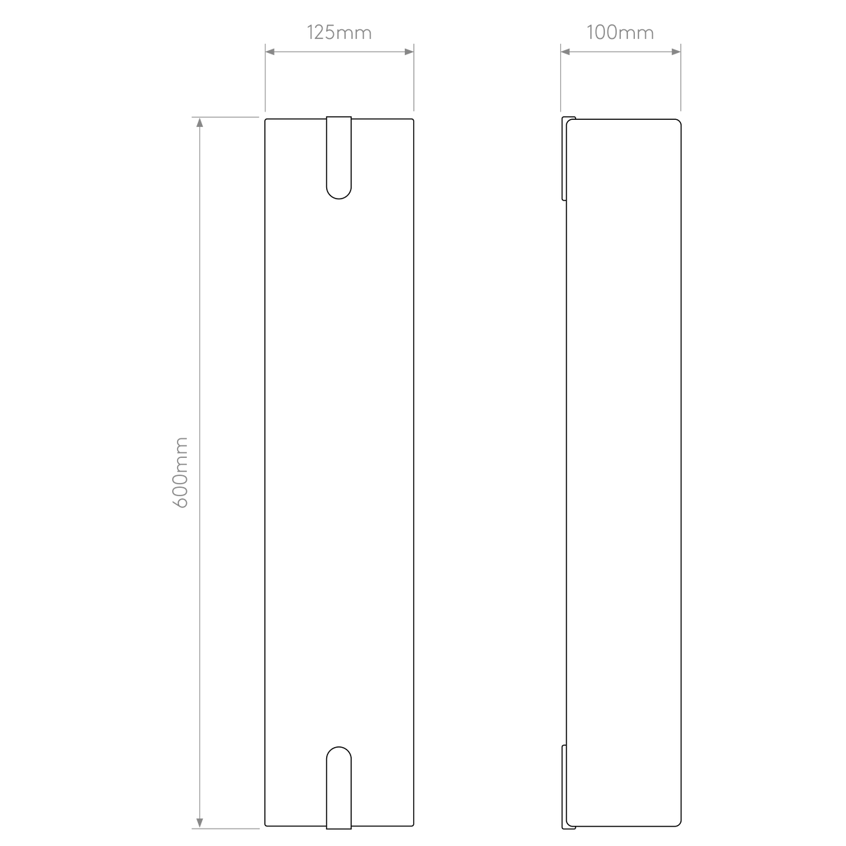 Astro Elba 600 Wall Interior Wall Light White Fabric/Bronze