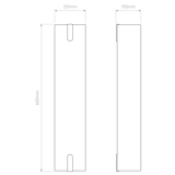 Astro Elba 600 Wall Interior Wall Light White Fabric/Bronze