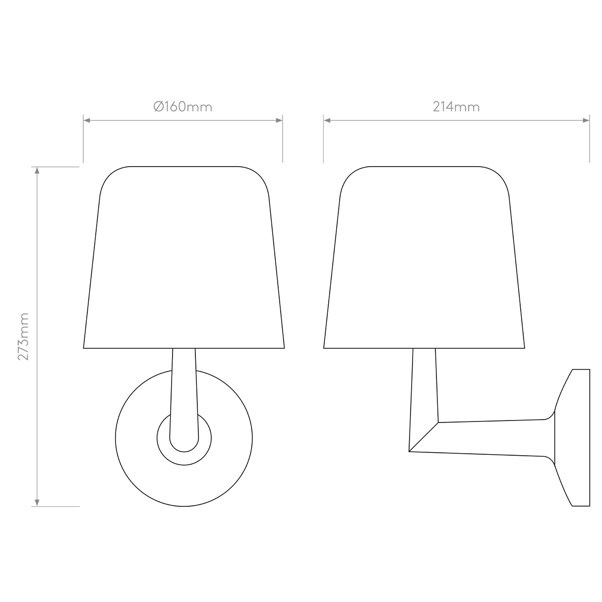 Astro Ella Wall Light Bronze Interior Wall Light