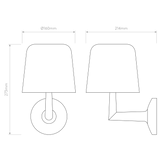 Astro Ella Wall Light Bronze Interior Wall Light