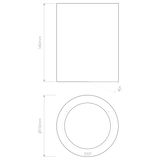 Astro Osca Round 140 Adjustable Plaster Interior Downlight
