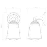 Astro Anton Matt Black Bathroom Wall Light