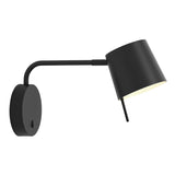Astro Miura Swing Arm Base Matt Black Interior Wall Light