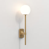 Astro Tacoma Single Grande Antique Brass Bathroom Wall Light